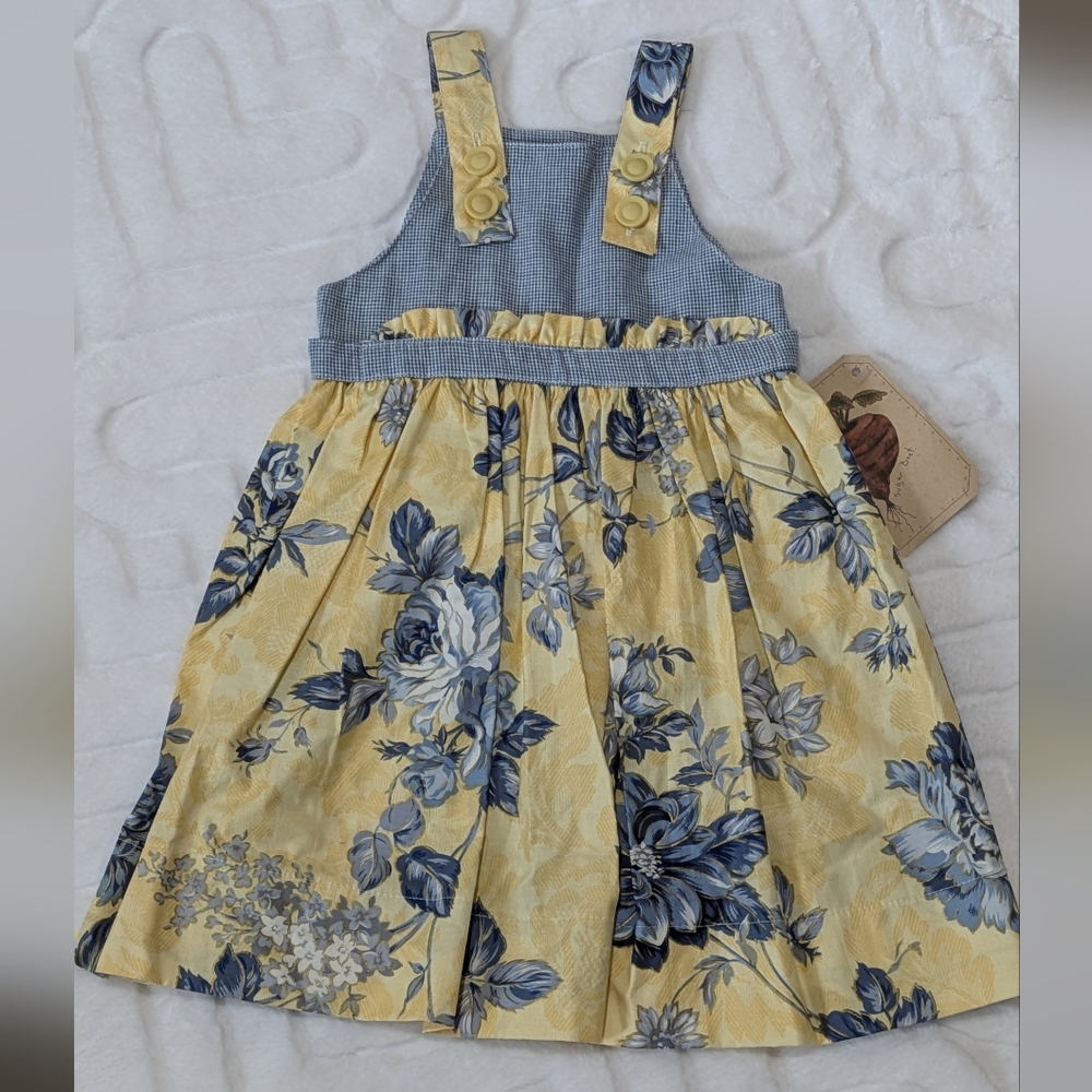 NWT Girl's Yellow and Blue Floral Sundress